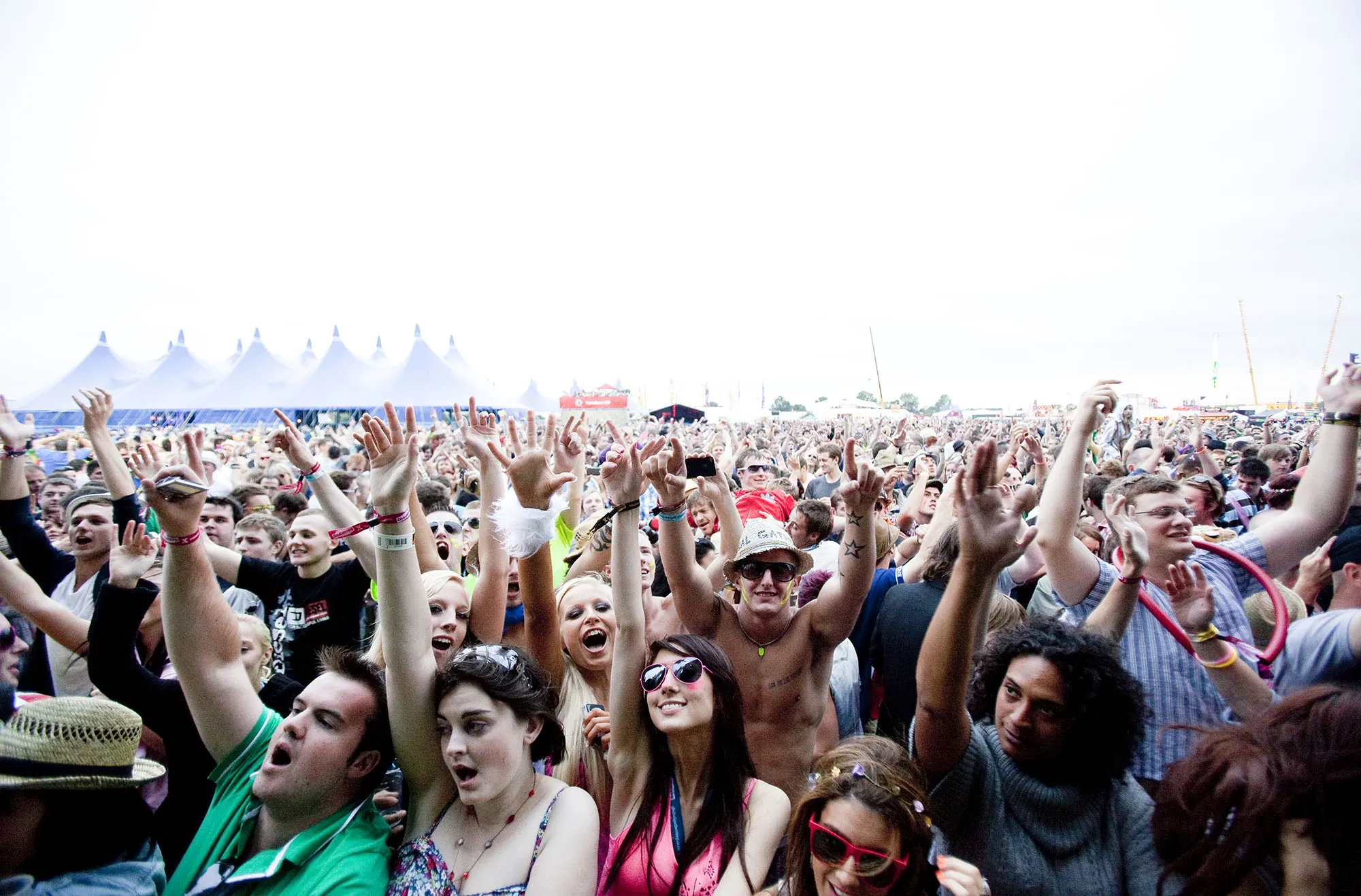 Festivalgoers and atmosphere at Global Gathering 2010
